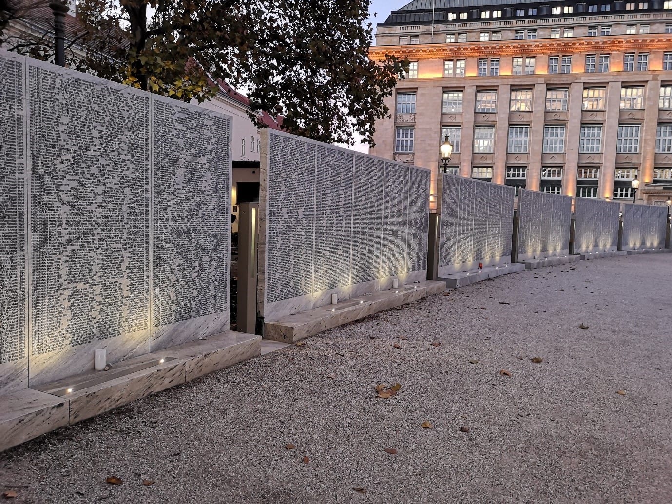 The Shoah Wall of Names Memorial.