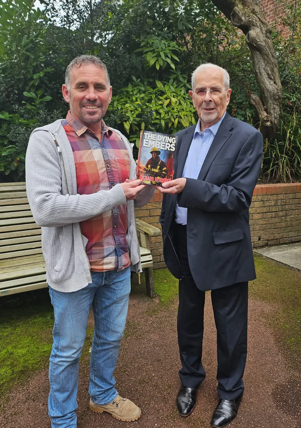 Richard receives The Dying Embers book